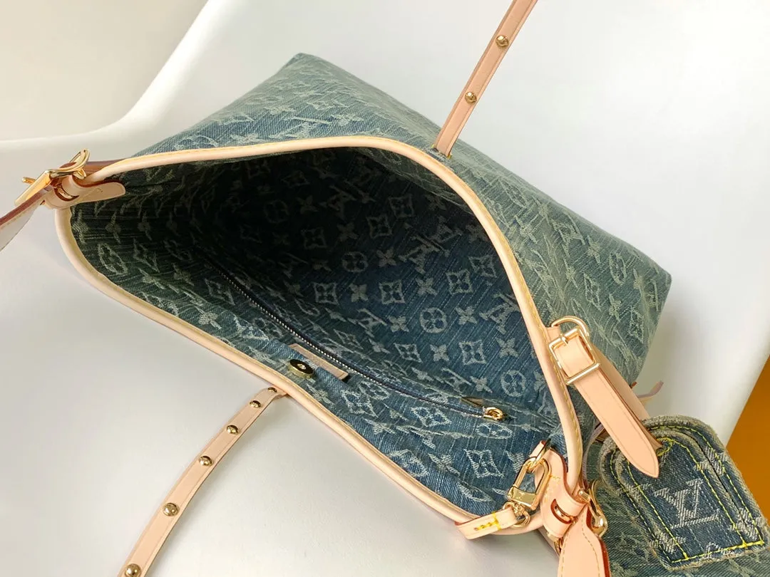 Exclusive options 29 CARRYALL Multi-purpose PM BLUE Vuitton DENIM Louis