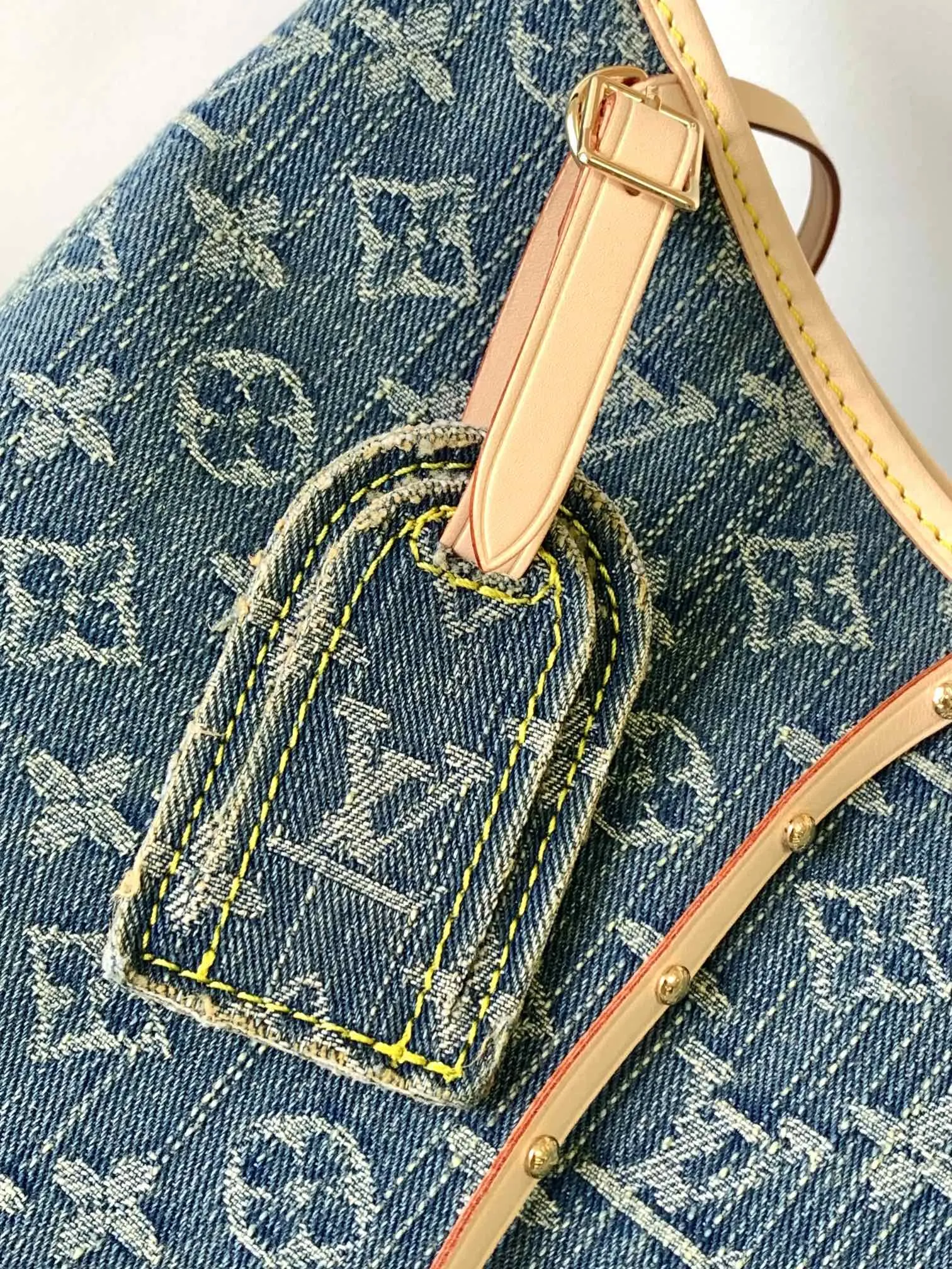 Exclusive options 29 CARRYALL Multi-purpose PM BLUE Vuitton DENIM Louis
