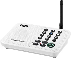 Expandable for Wuloo Intercoms Wireless for Home 5280ft Range 10 Channel 3 Code (Only 1 Unit for Expandable The Original intercom System, CAN NOT Work Without Other Units)