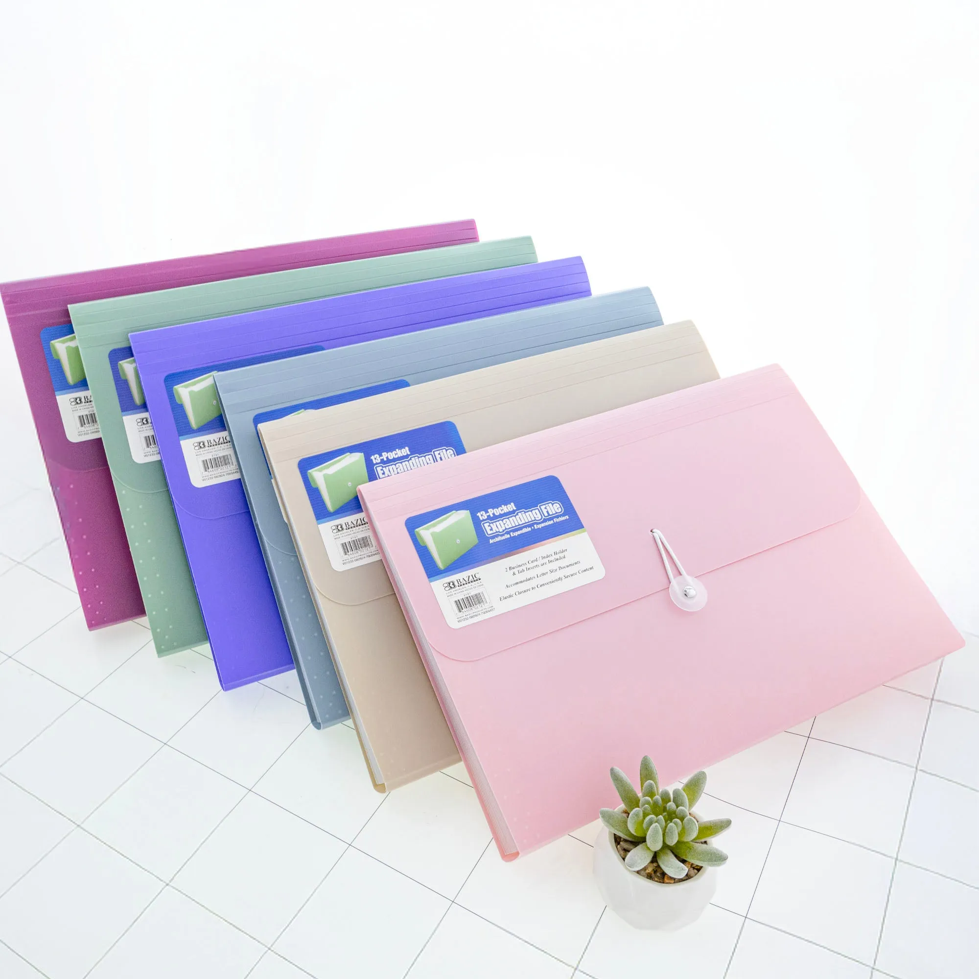 Expanding File A4/Letter Size Poly 13-Pocket Morandi Edition
