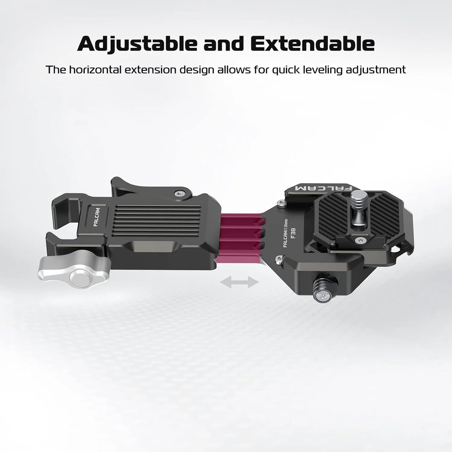FALCAM F38 Camera Quick Release Plate for Zhiyun M3 M2S Stabilizer, 38mm Anti-Deflection QR Plate with Fast Clamping, Lightweight and Portable 2858
