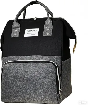 Fashion Diaper Backpack Waterproof Mommy Bag, Large Capacity Diaper Bag Travel Multi-functional Backpack Baby Boy Girl (Black 1)