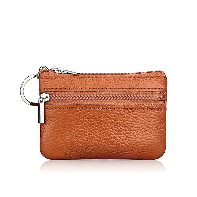 Fashion Leather Mini Coin Change Purse Wallet Clutch Zipper Small Soft Key Card Holder Money Bag Pocket Wallets