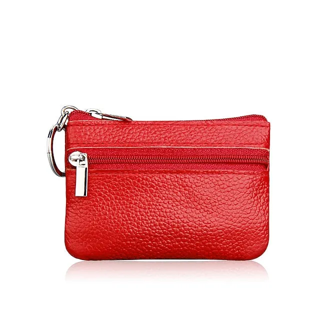 Fashion Leather Mini Coin Change Purse Wallet Clutch Zipper Small Soft Key Card Holder Money Bag Pocket Wallets