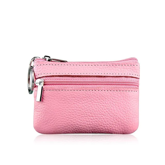 Fashion Leather Mini Coin Change Purse Wallet Clutch Zipper Small Soft Key Card Holder Money Bag Pocket Wallets