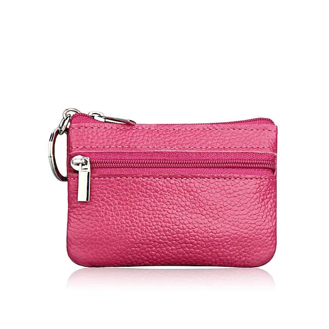 Fashion Leather Mini Coin Change Purse Wallet Clutch Zipper Small Soft Key Card Holder Money Bag Pocket Wallets