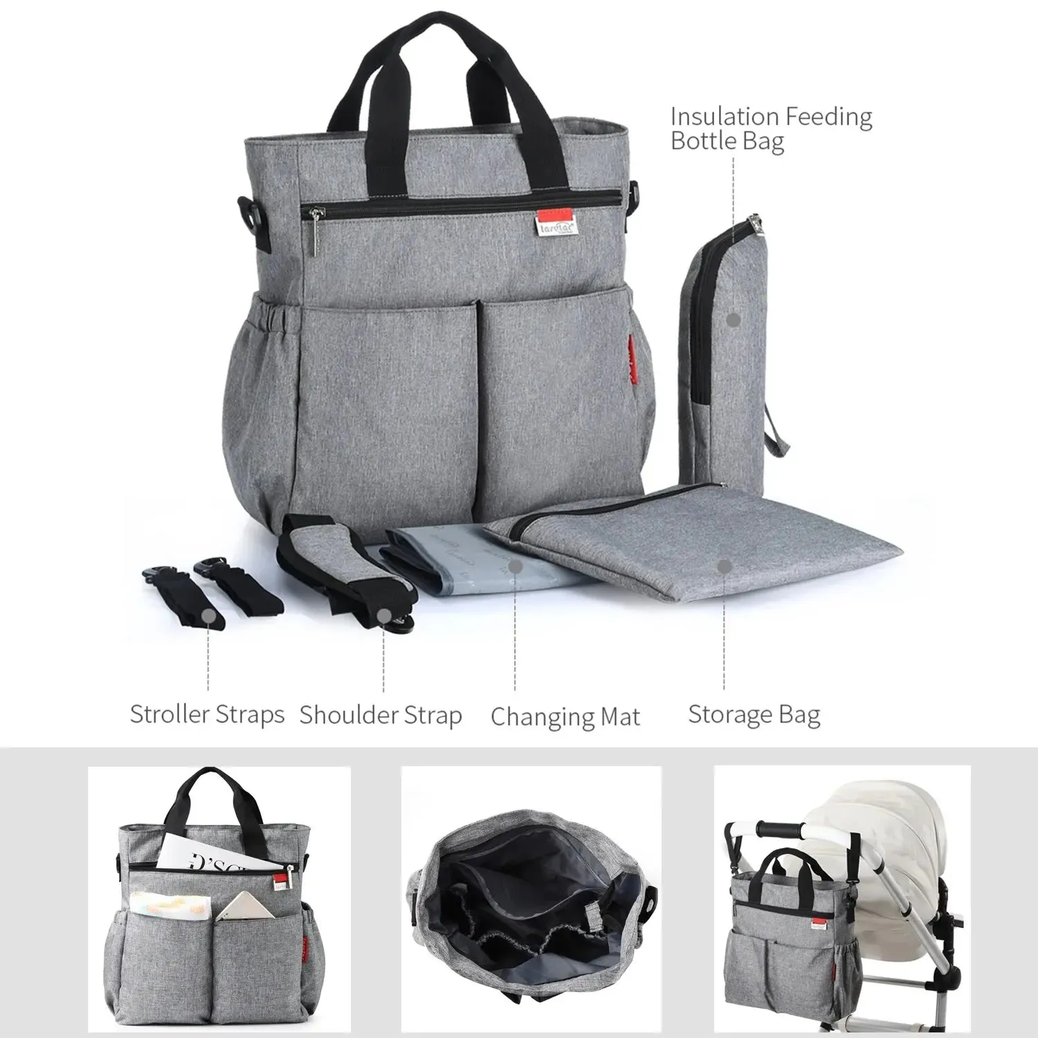 Fashion Waterproof Diaper Tote Bag