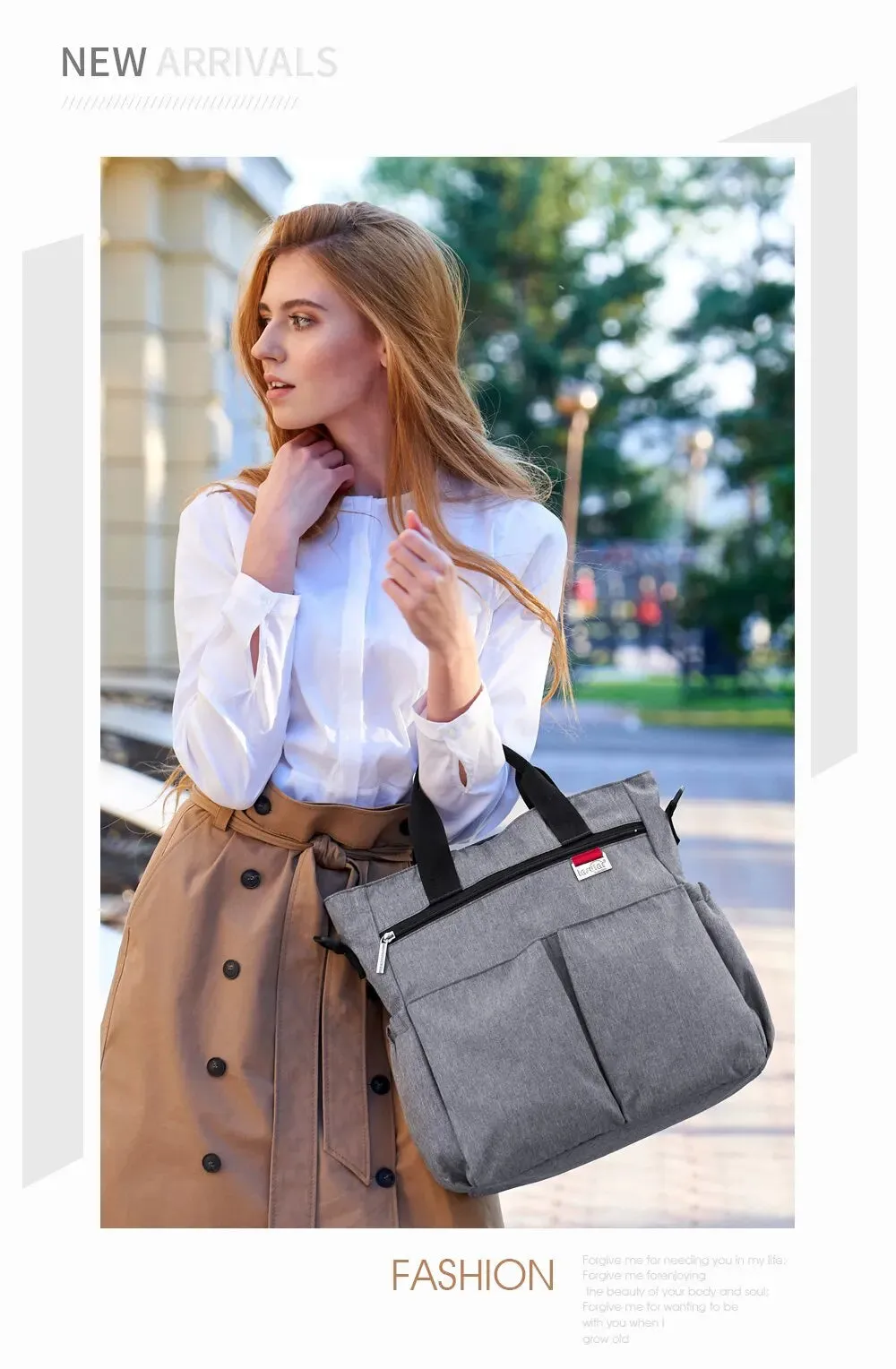 Fashion Waterproof Diaper Tote Bag