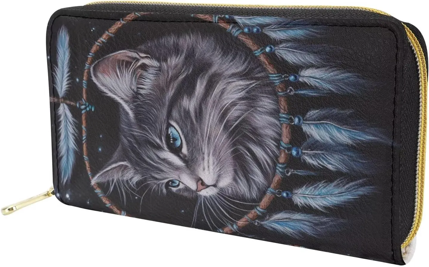 Fashion Women Zip Around Long Wallet PU Phone Clutch Travel Card Holder Purse