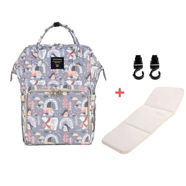 Fashionable Mummy Large Diaper Backpack Bag