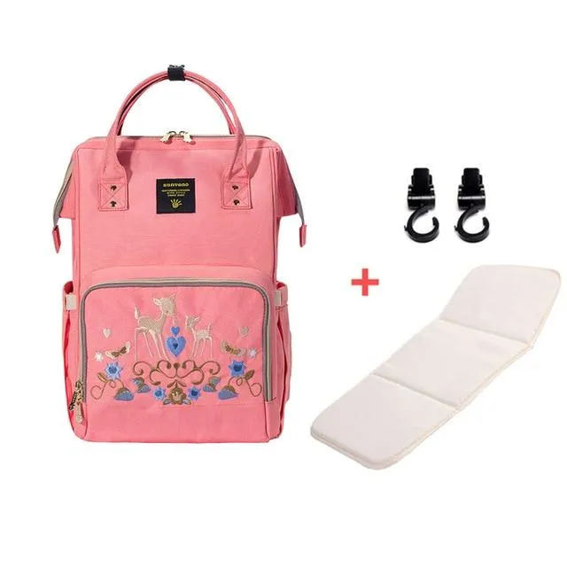 Fashionable Mummy Large Diaper Backpack Bag