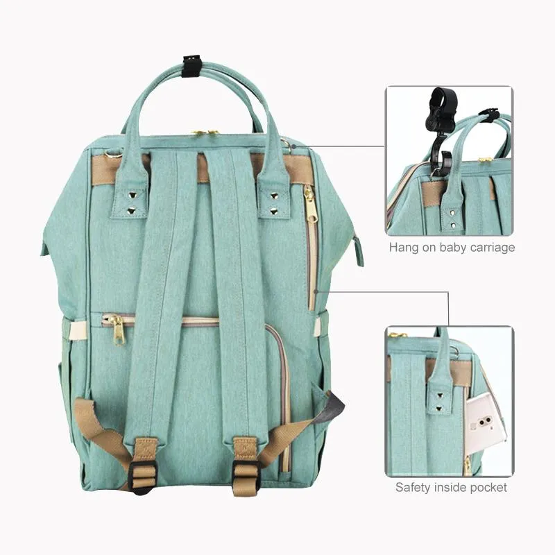 Fashionable Mummy Large Diaper Backpack Bag