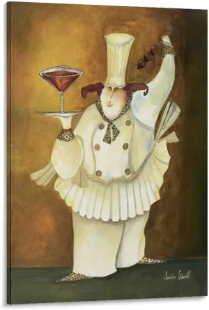 Fat Cook By Illustrator Jennifer Garant Chef Kitchen Poster The Cheerful Chefs Poster Canvas Wall Art Posters (57) Be Used For Room Aesthetics And Bedroom Living Room Decor08x12inch(20x30cm)