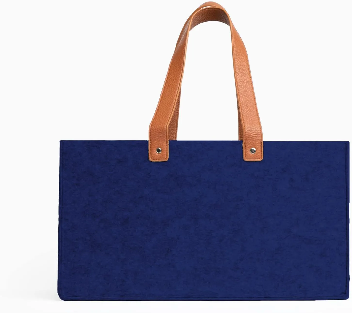 Felt Organizer Caddy - File Folder Tote with Handle - Portable Office Bag - Teacher, School & Work Supplies - Arts & Crafts Storage (Blue)