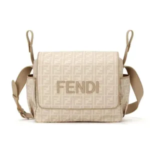 Fendi Baby - Bolsa para Fraldas Ff Allover Bege