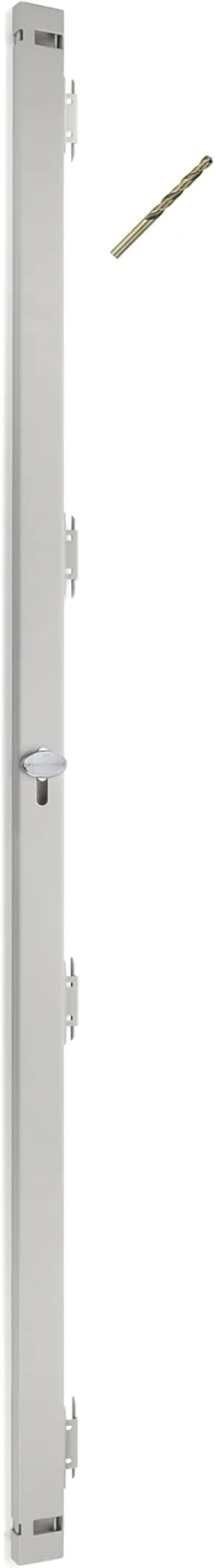 File Cabinet Locking Bar. Fits 5 Drawer File Cabinets. Includes Cobalt Drill Bit. (Beige)