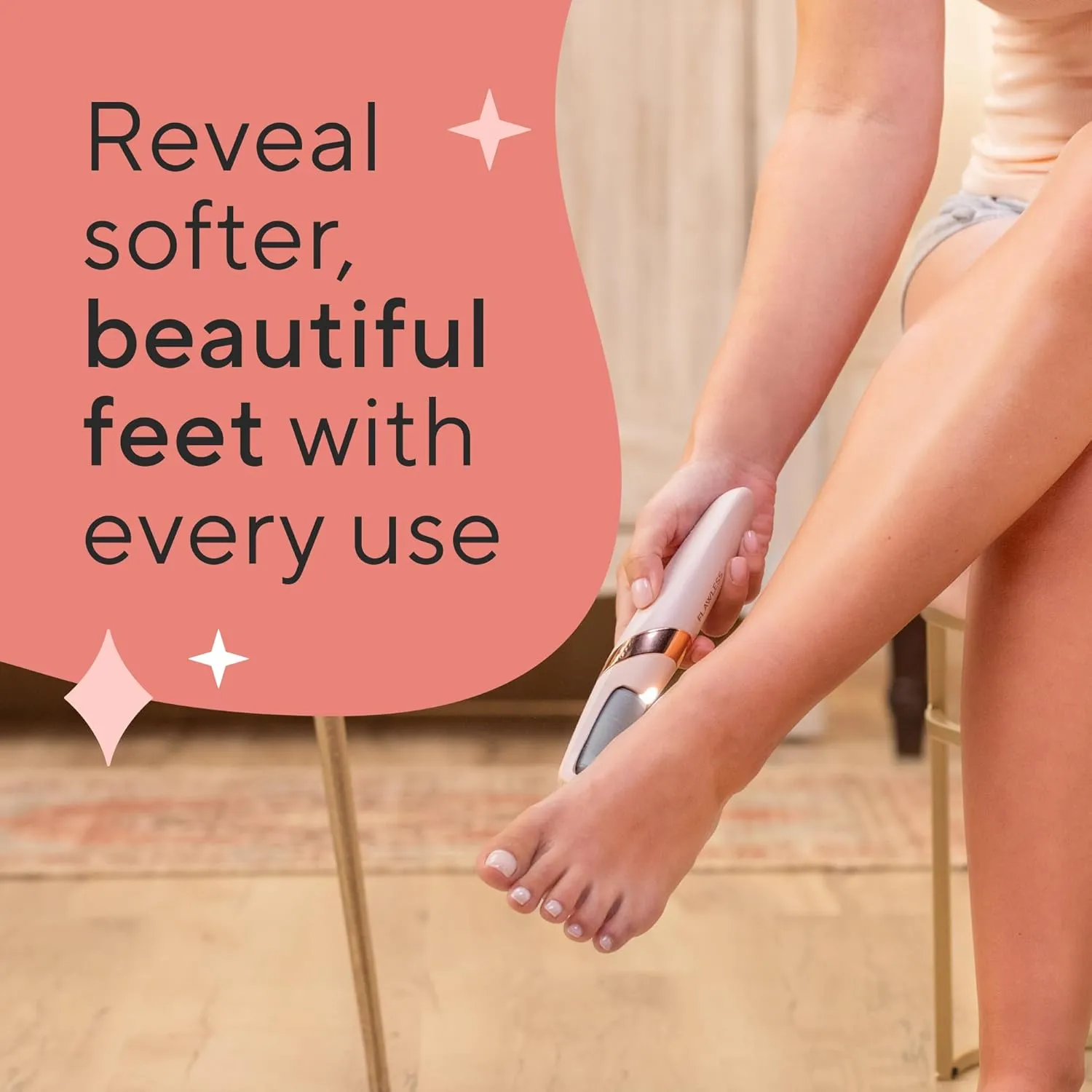Finishing Touch Flawless Pedi Electronic Tool File and Callus Remover, Pedicure-New Version (Amazon Exclusive)