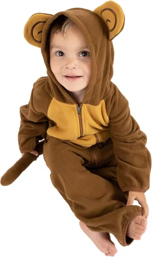 Fleece Baby Bunting Bodysuit – Infant One Piece Kids Hooded Romper Outerwear Toddler Jacket