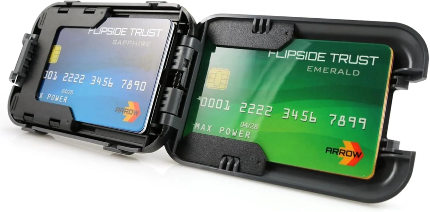 Flipside Wallets 4 RFID Blocking Wallet for Men with Removable Money Clip - Slim, Secure and Crush Resistant