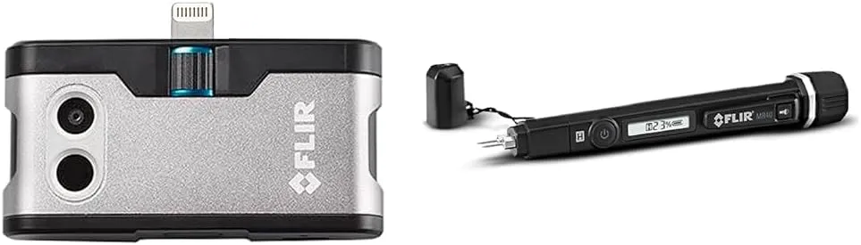 FLIR ONE Gen 3 iOS Thermal Camera Bundle with Moisture Meter Pen and Flashlight