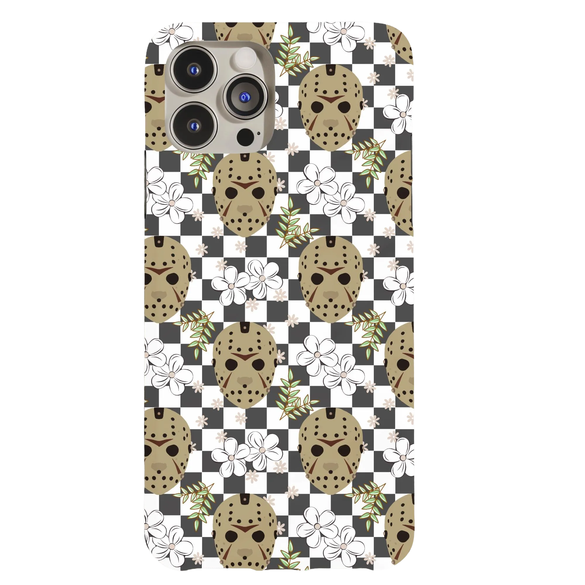 Floral Jason Checker Phone Case
