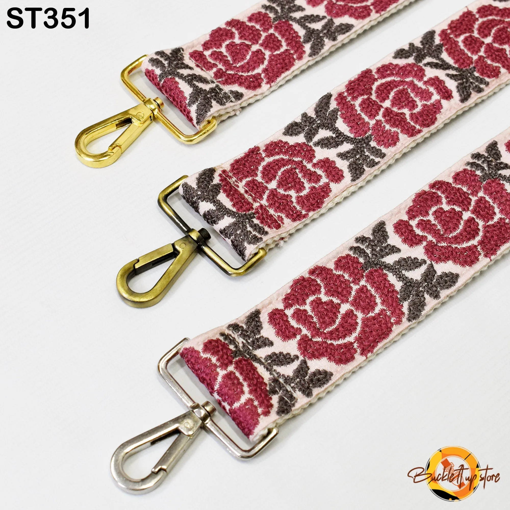 Floral Replacement Handbag Boho Bag Strap Embroidered Adjustable Embroidery Camera Strap Crossbody Strap Purses Guitar Strap Gift Daughter