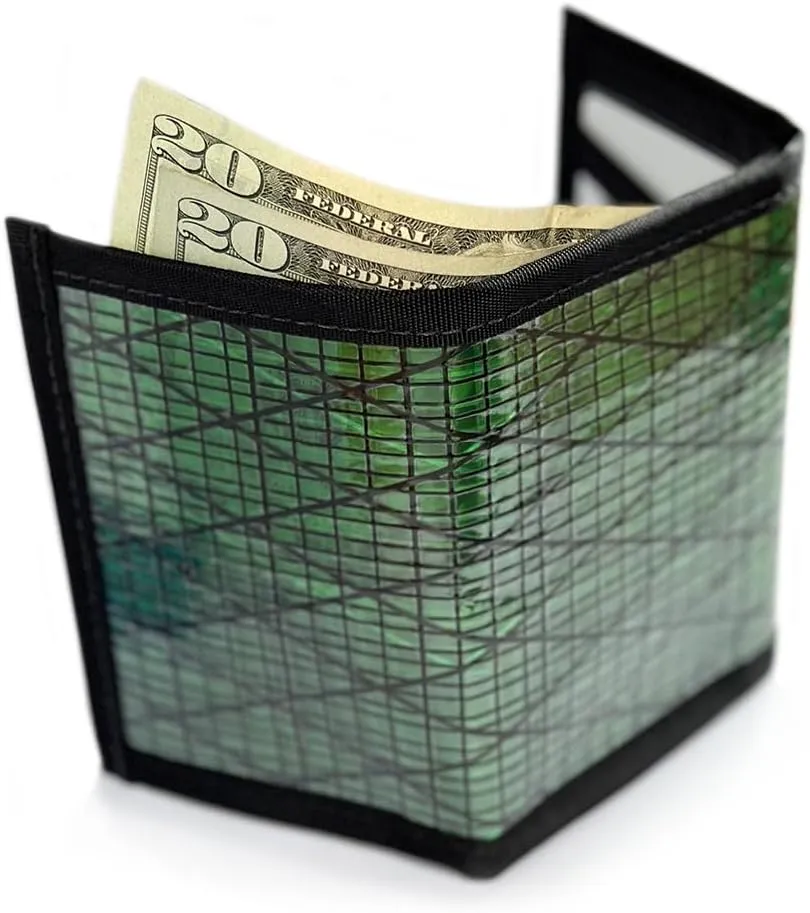 Flowfold Recycled Sailcloth Trifold Minimalist Wallets for Men/Women - Durable Slim Wallet & Trifold Wallets Made in USA