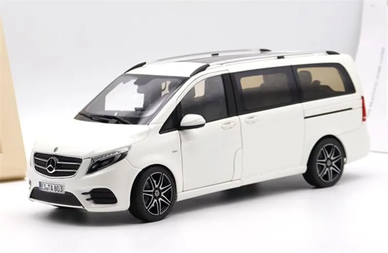 FloZ for NOREV for Mercedes for Benz for V-Class V260L for AMG-Line 2018 MPV White 1:18 Car Pre-Built Model