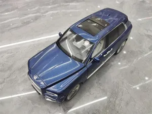 FloZ for Rolls for Royce for Cullinan 26" Electroplated Wheels Parker Peak Blue Limited Edition 1:18 Car Pre-Built Model