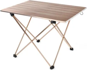 Foldable Picnic Table,Folding Aluminum Table Camping Beach Ultra Light Backpack Folding Table with Handbag Outdoor Desk Garden Niture,Small (), Parent