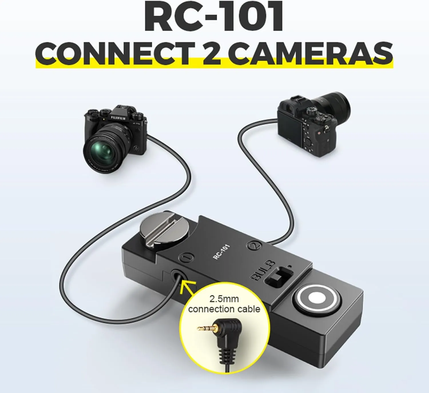 For hasselblad cable x1d 50c Release remote X1DII /X1DII 50c /907X 100c,907X 50C Shutter release cable Two cameras in sync Release button 1/4 Stabilizer Extension Photo Key Accessories. (RC101-3.5A X)