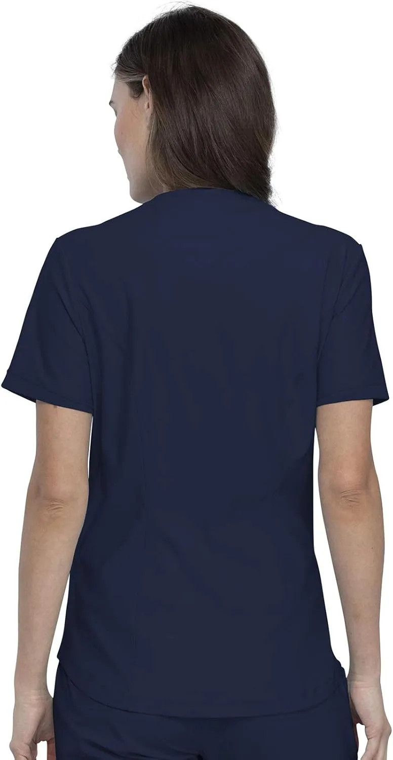 Form Scrubs for Women, Stretchy V-Neck Knit Scrub Top CK840