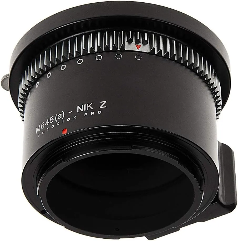 Fotodiox Pro IRIS Lens Mount Adapter Compatible with Mamiya 645 AF/AF-D Lenses to Nikon Z-Mount Cameras