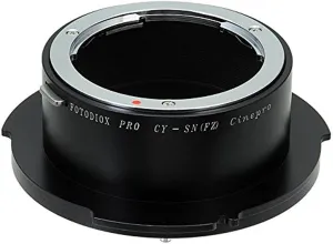 Fotodiox Pro Lens Mount Adapter, Contax Yashica (C/Y or CY) Mount Lens to Sony FZ Mount Camera Adapter - fits Sony PMW-F3, F5, F55 Digital Cinema Camcorders