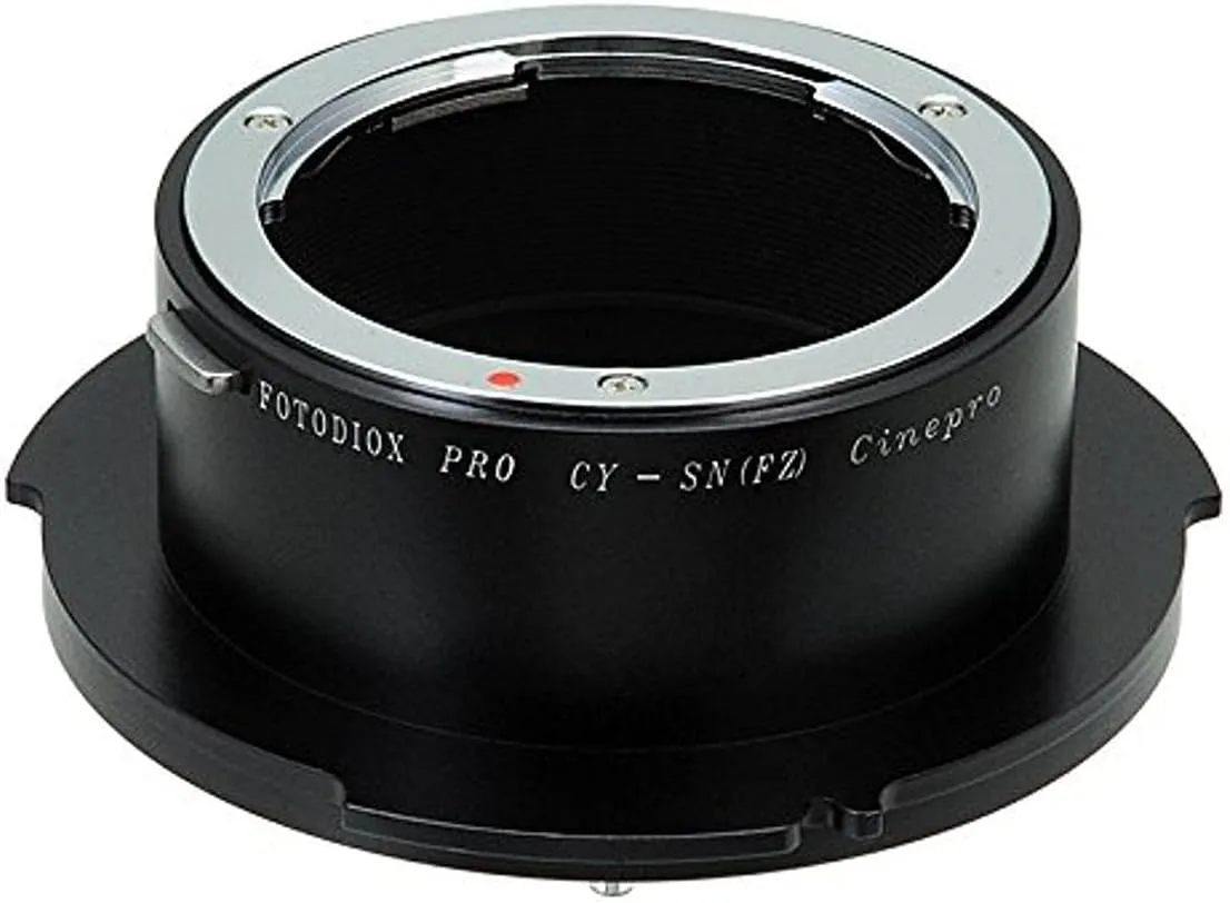 Fotodiox Pro Lens Mount Adapter, Contax Yashica (C/Y or CY) Mount Lens to Sony FZ Mount Camera Adapter - fits Sony PMW-F3, F5, F55 Digital Cinema Camcorders