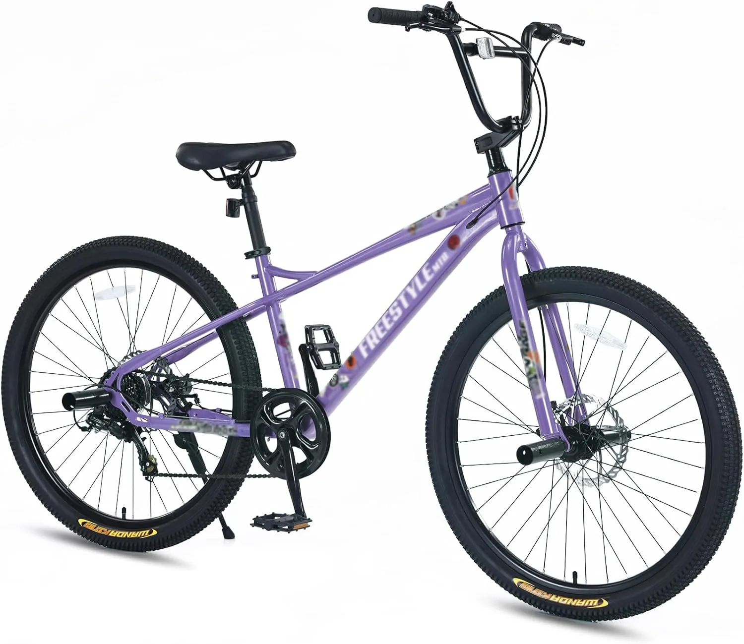 Freestyle BMX Bikes, 20/26 inch Kids Mountain Bike, Steel Frame/Adjustable Ergonomic, Single Speed Bicycles for Boys, Outdoor Cycling Bike Road Bicycle Mountain Bike, Multiple Colors