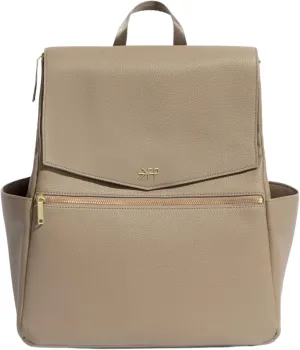 Freshly Picked Classic II Diaper Bag Backpack, Wipeable Vegan Leather With Changing Pad, Convertible (Aspen V2)