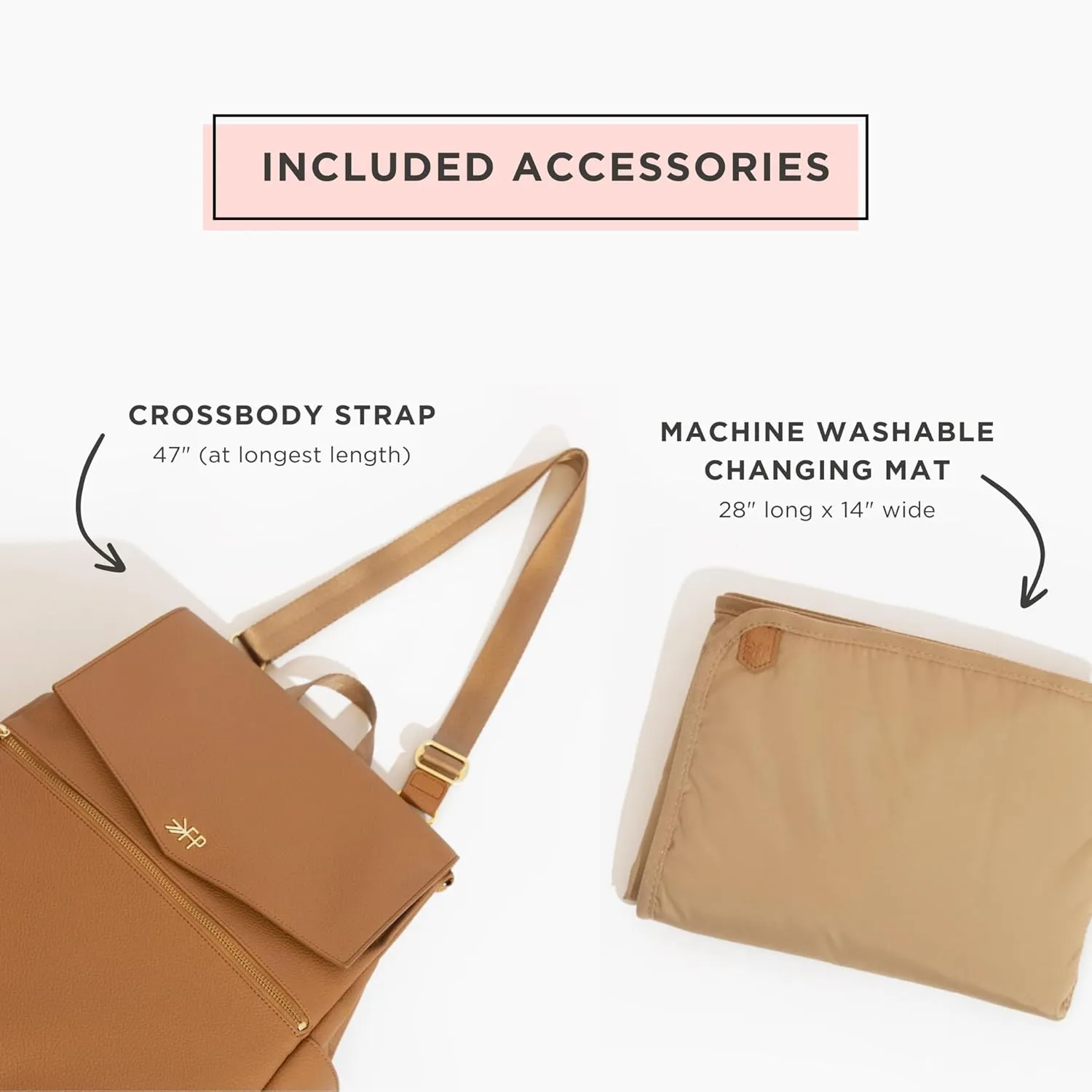 Freshly Picked Classic II Diaper Bag Backpack, Wipeable Vegan Leather With Changing Pad, Convertible (Aspen V2)