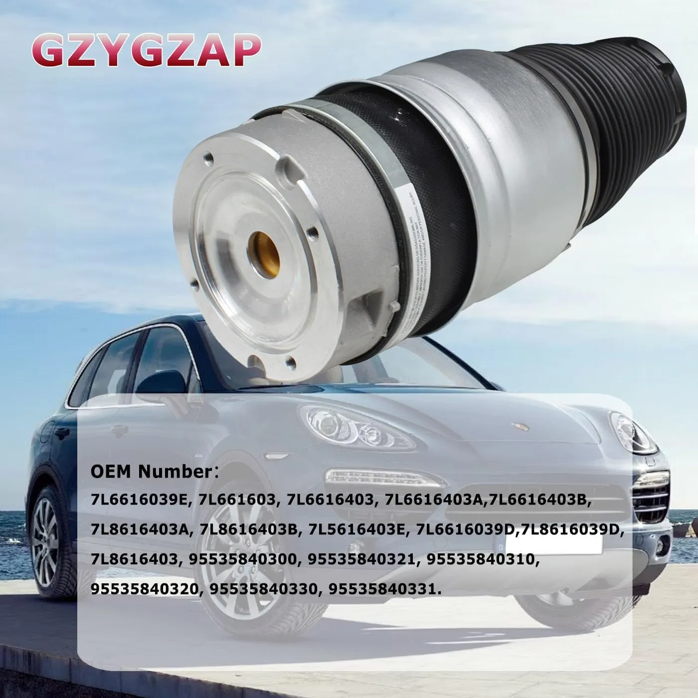 Front Air Suspension Spring Bag Compatible with2003-2015 Audi Q7,2003-2010 VW Touareg, 2003-2010 Porsche Cayenne OEM#7L6616039E (Left)