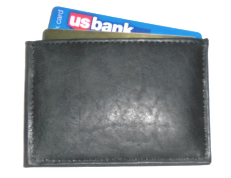Front Pocket Wallet / Money Clip -Black