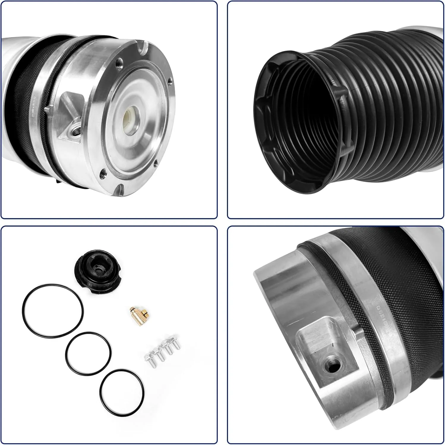 Front Right Air Spring Suspension Bags Compatible with 07-15 Audi Q7 03-10 VW Porsche Cayenne All Model OEM Replace 7L6616040D, 7L6616404, 95535840400, 7L5616404E
