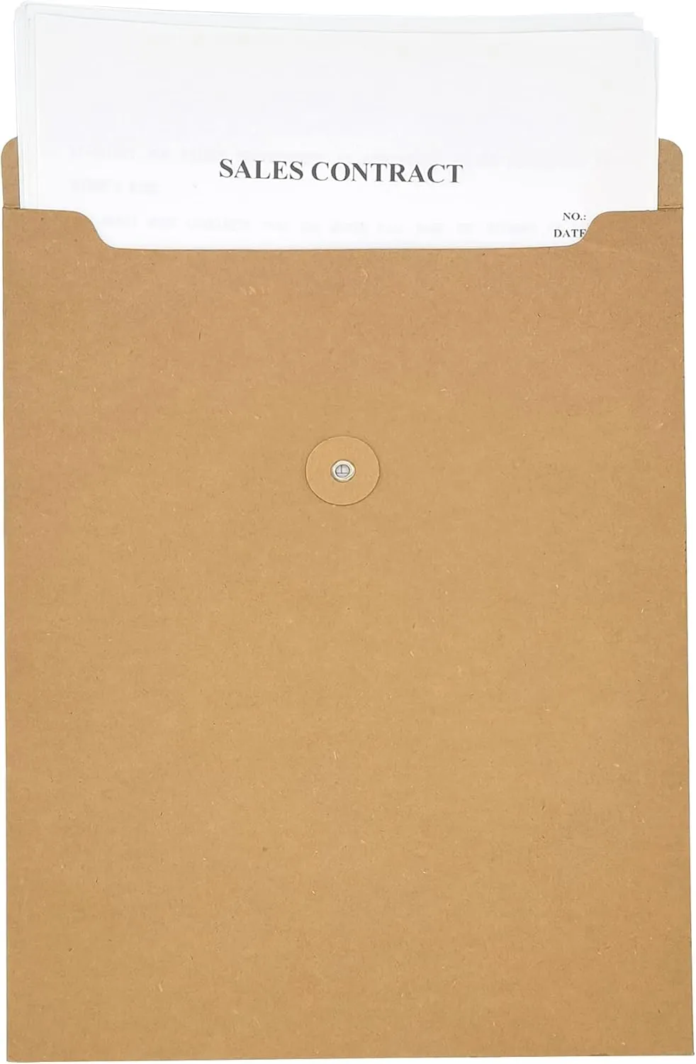 Funny live 10 Pcs A4 Kraft String Envelope File Folders Organizer for Projects | Contracts | Bills | Meeting Documents Pockets Office Supplies (Vertical Version A4)