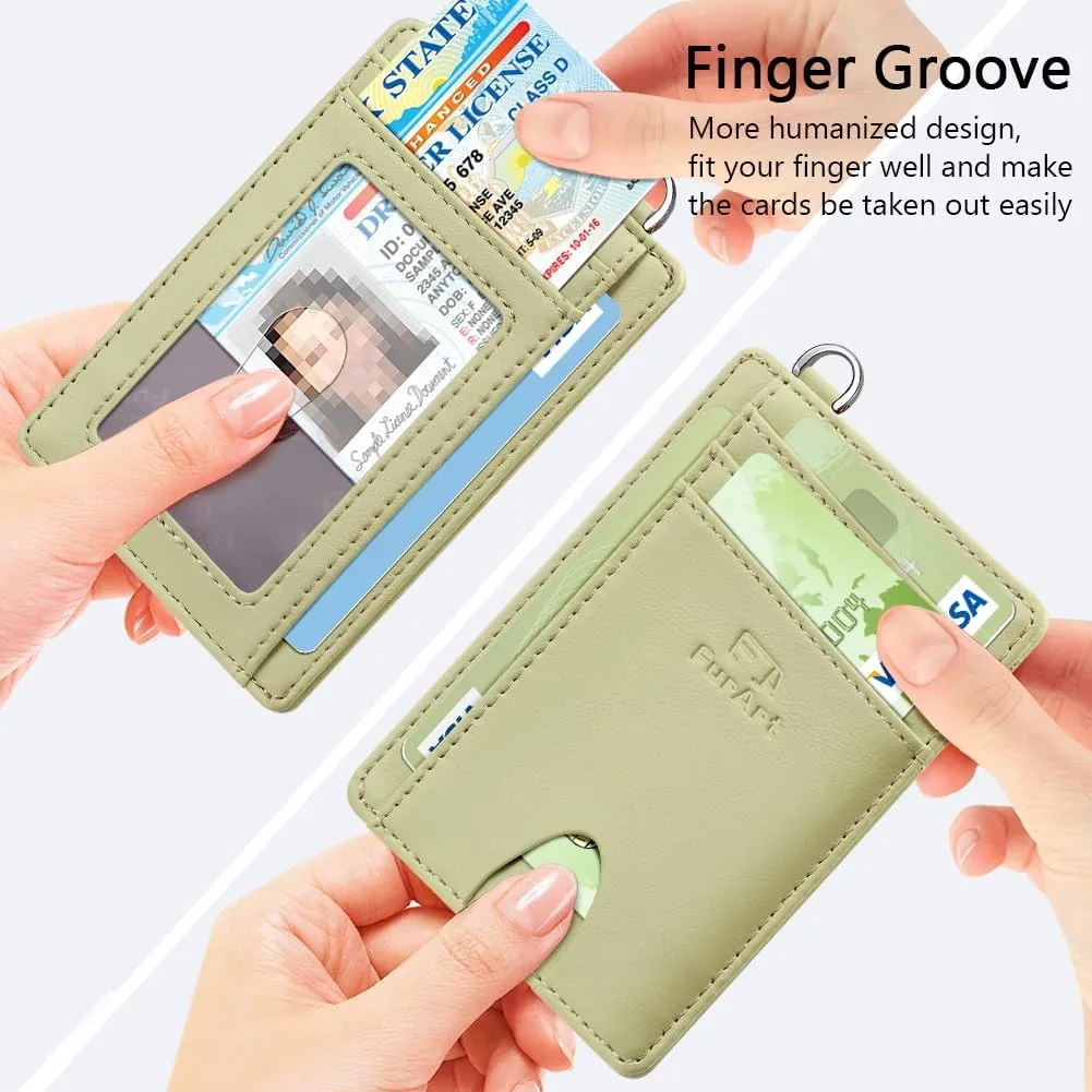 FurArt Slim Minimalist Wallet, Front Pocket Wallets, RFID Blocking, Credit Card Holder for Men & Women