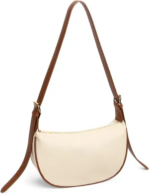 GAEKEAO Small Crescent Shoulder Bag for Women Crossbody Bags Trendy Purse Hobo Handbags with Adjustable Strap