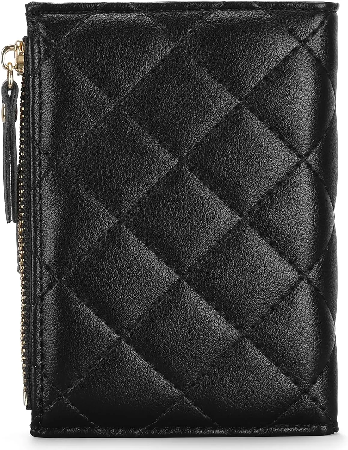 GAEKEAO Small Wallet for Women Slim Bifold Leather Credit Card Holder Wallets Zipper Pocket Coin Purse with ID Window