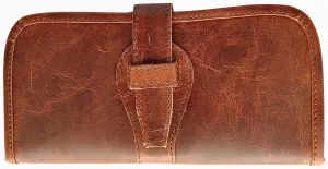 Genuine Leather Clutch Wallet For Women’s – Handmade Organizer Purse with Card Slots, Phone Holder & Drawstring Closure | Bifold Money & Coin Organizer Wallet.