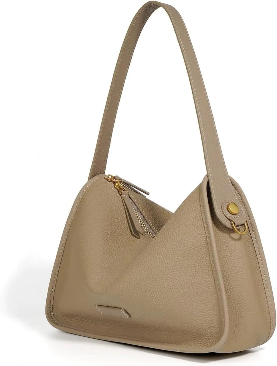 Genuine Leather Shoulder Bag Handbag Crossbody Hobo Bags Ladies Tote Bags with Adjustable Shoulder Strap, One Color, One Size