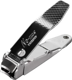 Genuine No-mes Fingernail Clipper, Catches Clippings, Made in USA Metallic