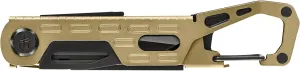 Gerber Gear Stake Out 11-in-1 Multi-tool - 2.2" Plain Edge Blade, Tent Stake Puller, Carabiner Carry - EDC Gear and Equipment - Bronze