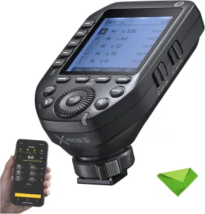 Godox XProII XProII-S XProIIS Flash Trigger for Sony TTL Wireless Transmitter 2.4G HSS 1/8000S Bluetooth Connection, New Hotshoe Locking Large Screen Trigger for Sony Cameras (XPro Xpro-S Upgraded)